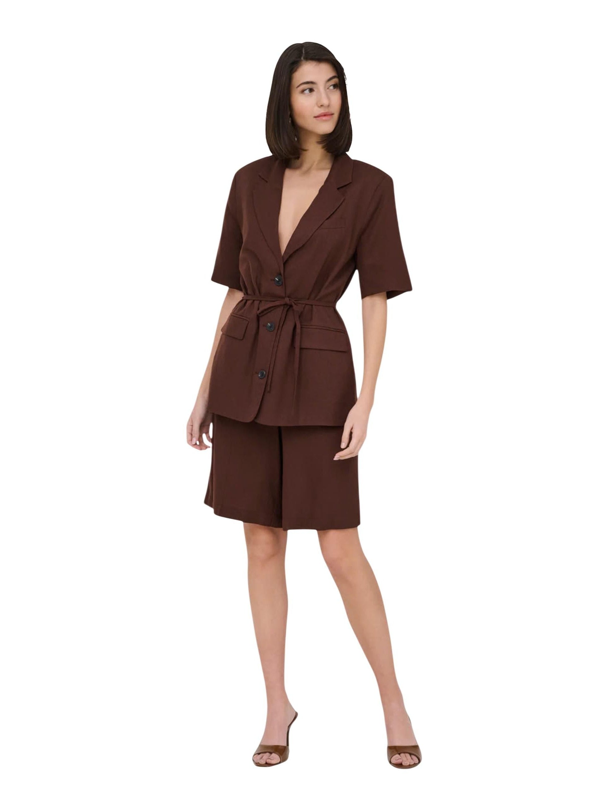 Jacqueline de Yong · Сако · Jdynaomi Linen S/S Belt Blazer Tlr | DontMiss.bg