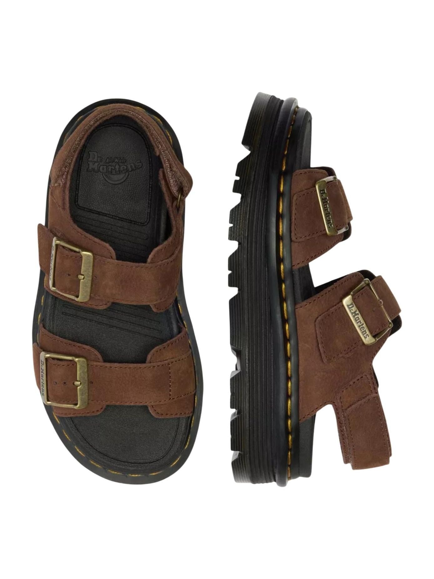 Dr. Martens · Сандали · Zebzag Sandal Sepia Brown Tumbled Nubuck | DontMiss.bg