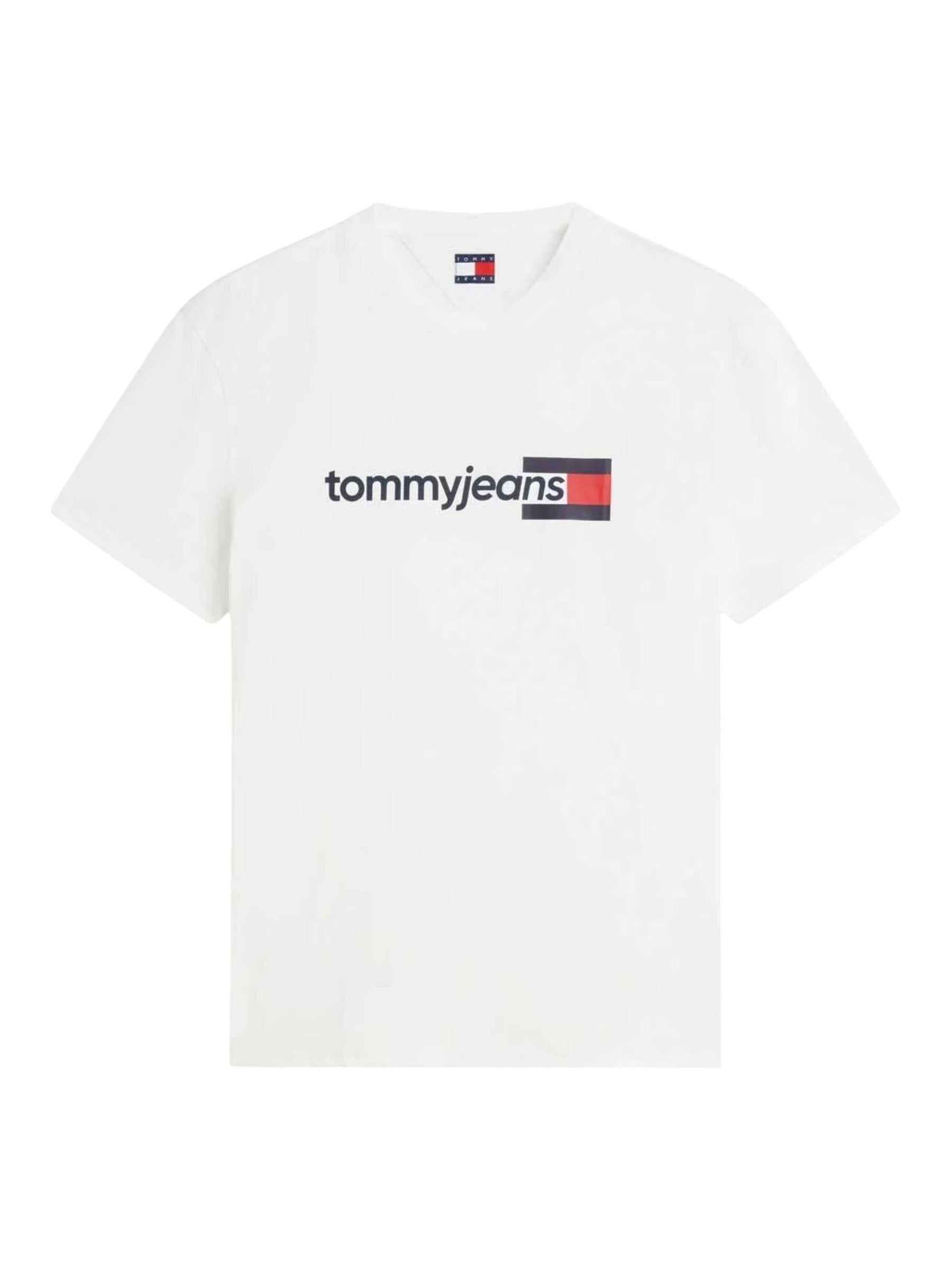 Tommy Jeans · Тениска · Бял | DontMiss.bg