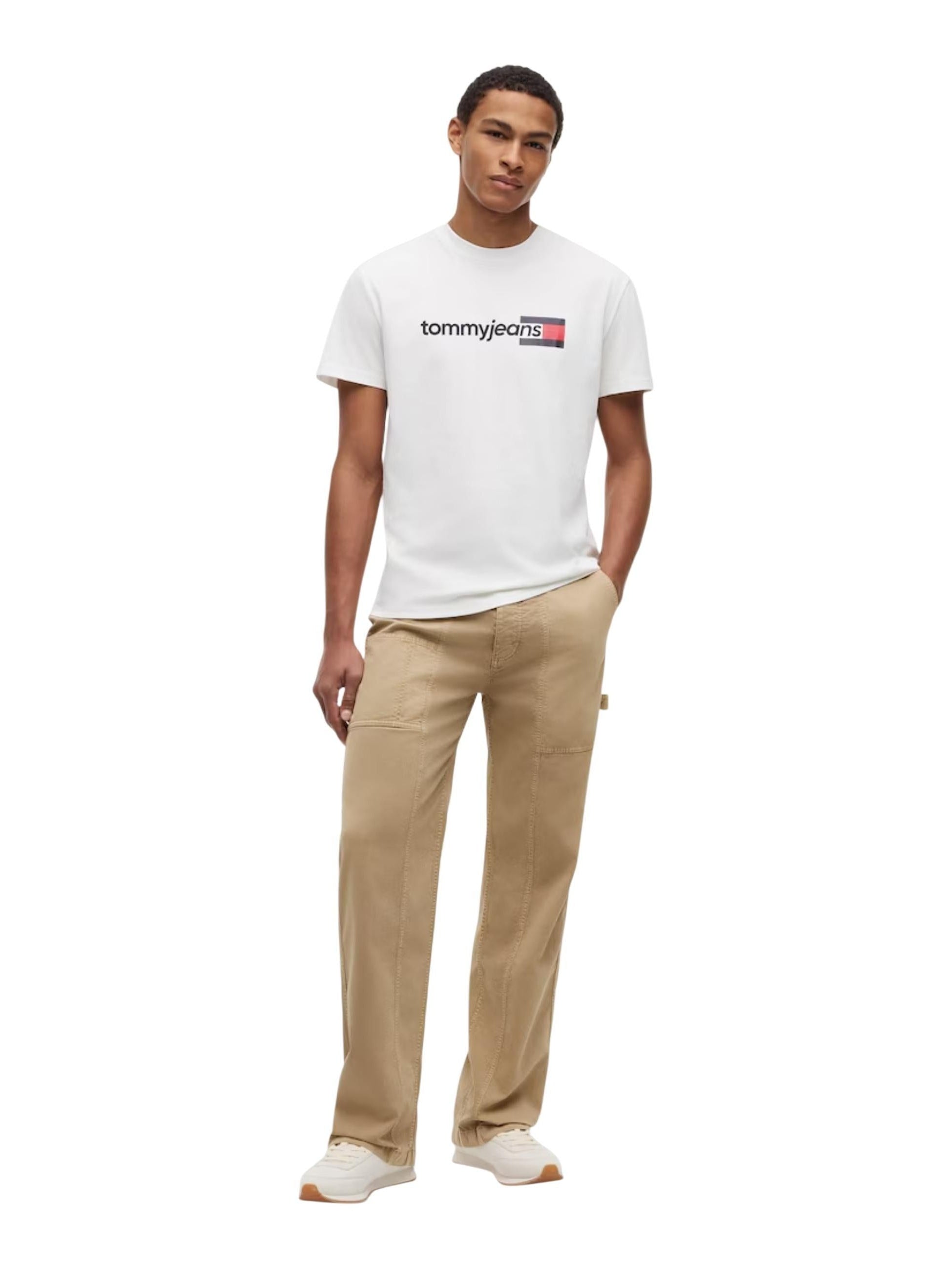 Tommy Jeans · Тениска · Бял | DontMiss.bg