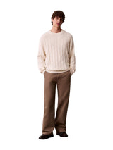 Calvin Klein Jeans · Пуловер · Бял | DontMiss.bg