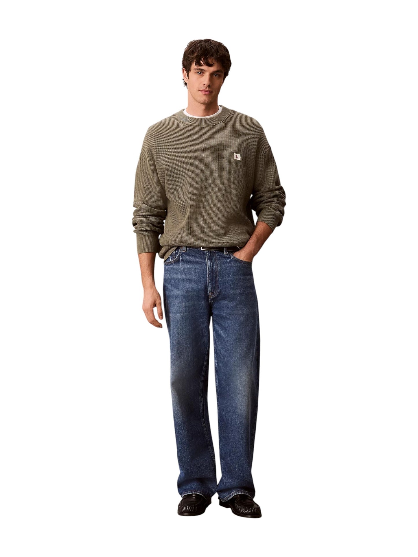 Calvin Klein Jeans · Пуловер · LS EZ COTTON WAFFLE | DontMiss.bg