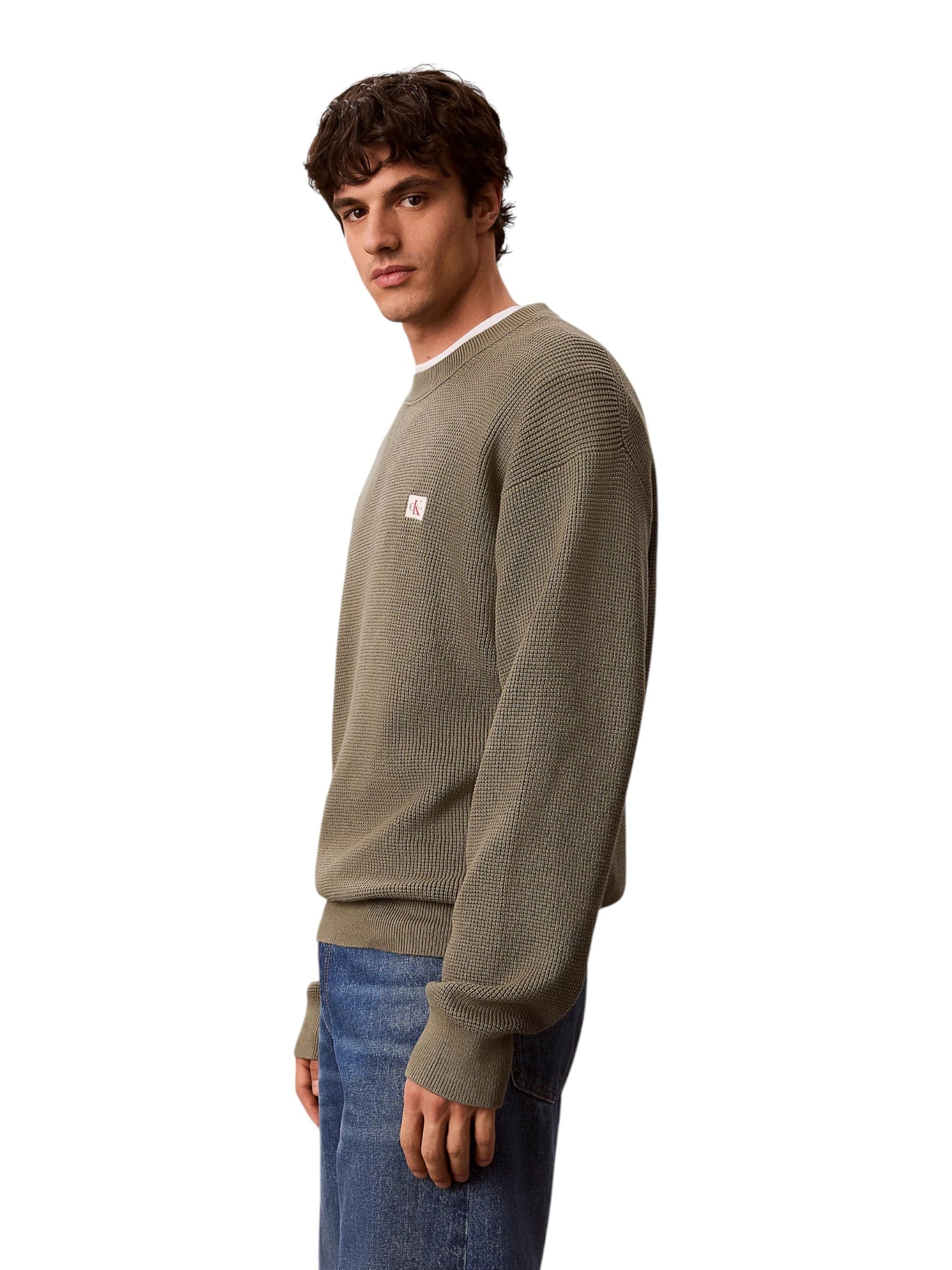 Calvin Klein Jeans · Пуловер · LS EZ COTTON WAFFLE | DontMiss.bg