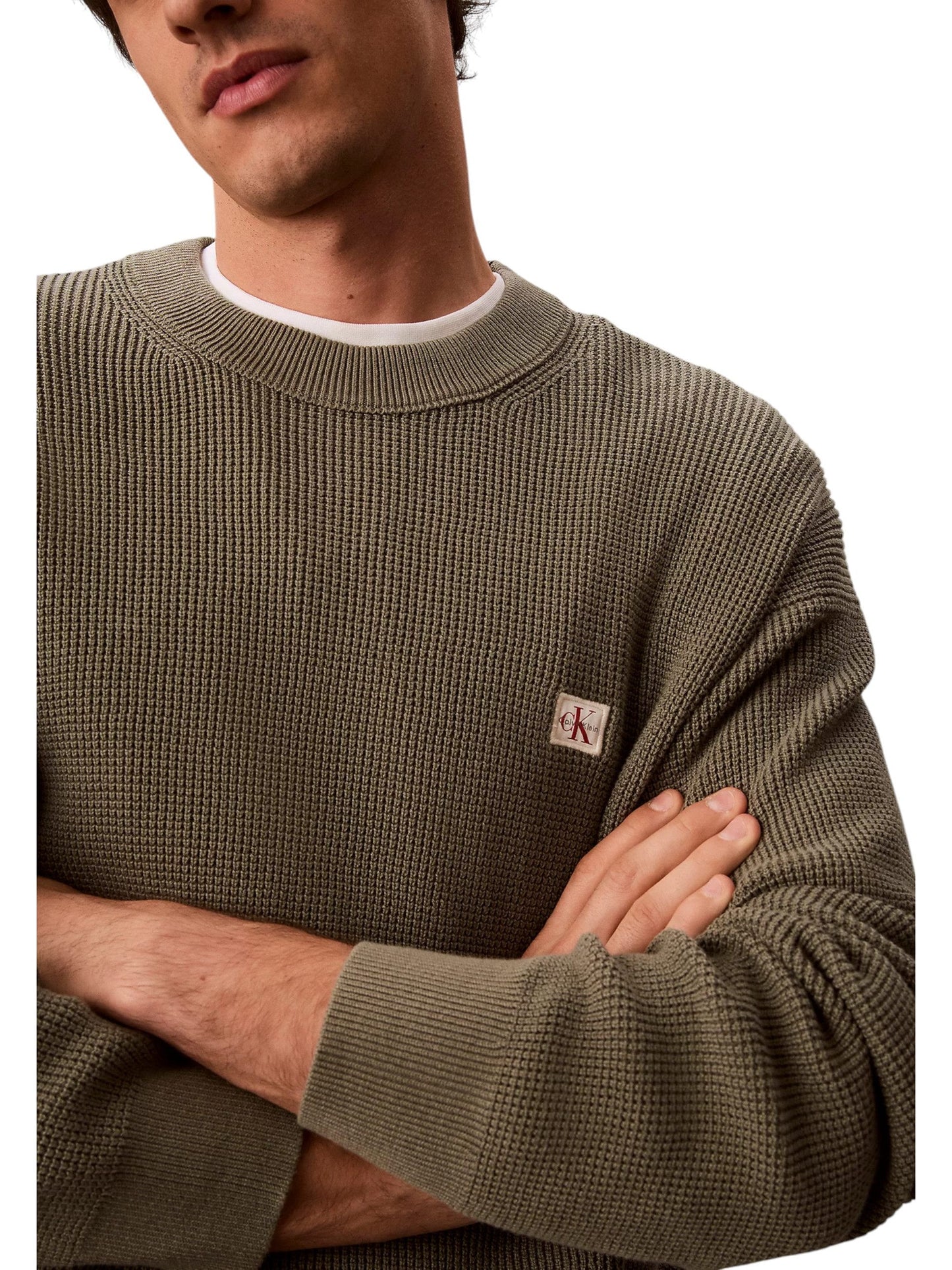 Calvin Klein Jeans · Пуловер · LS EZ COTTON WAFFLE | DontMiss.bg