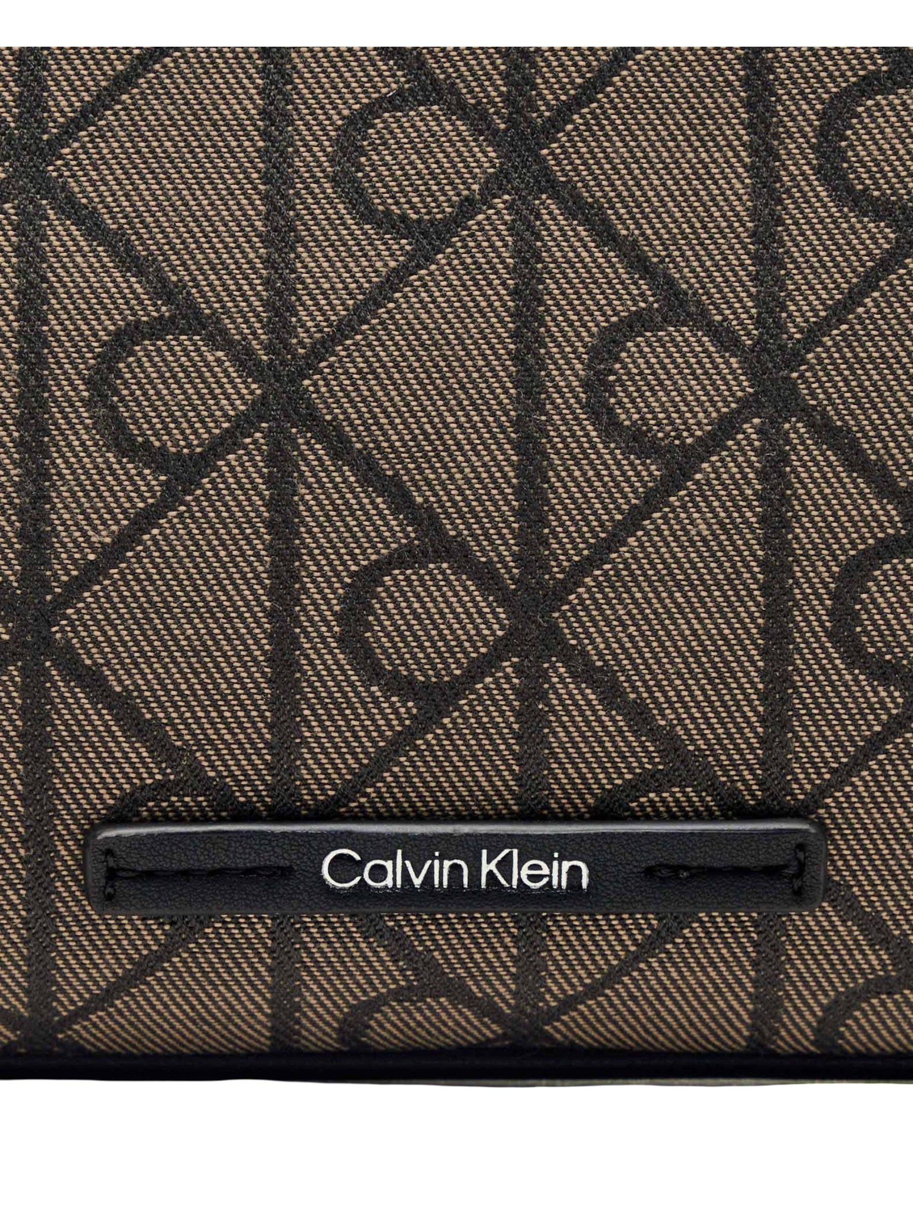 Calvin Klein · Дамска чанта · EMBLEM AOP JACQUARD CONV MINI BA | DontMiss.bg