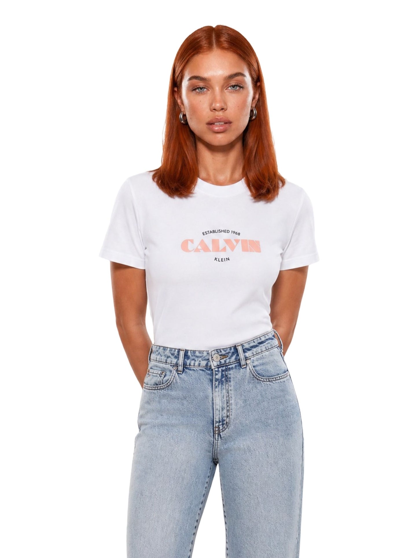 Calvin Klein Jeans · Тениска · Бял | DontMiss.bg
