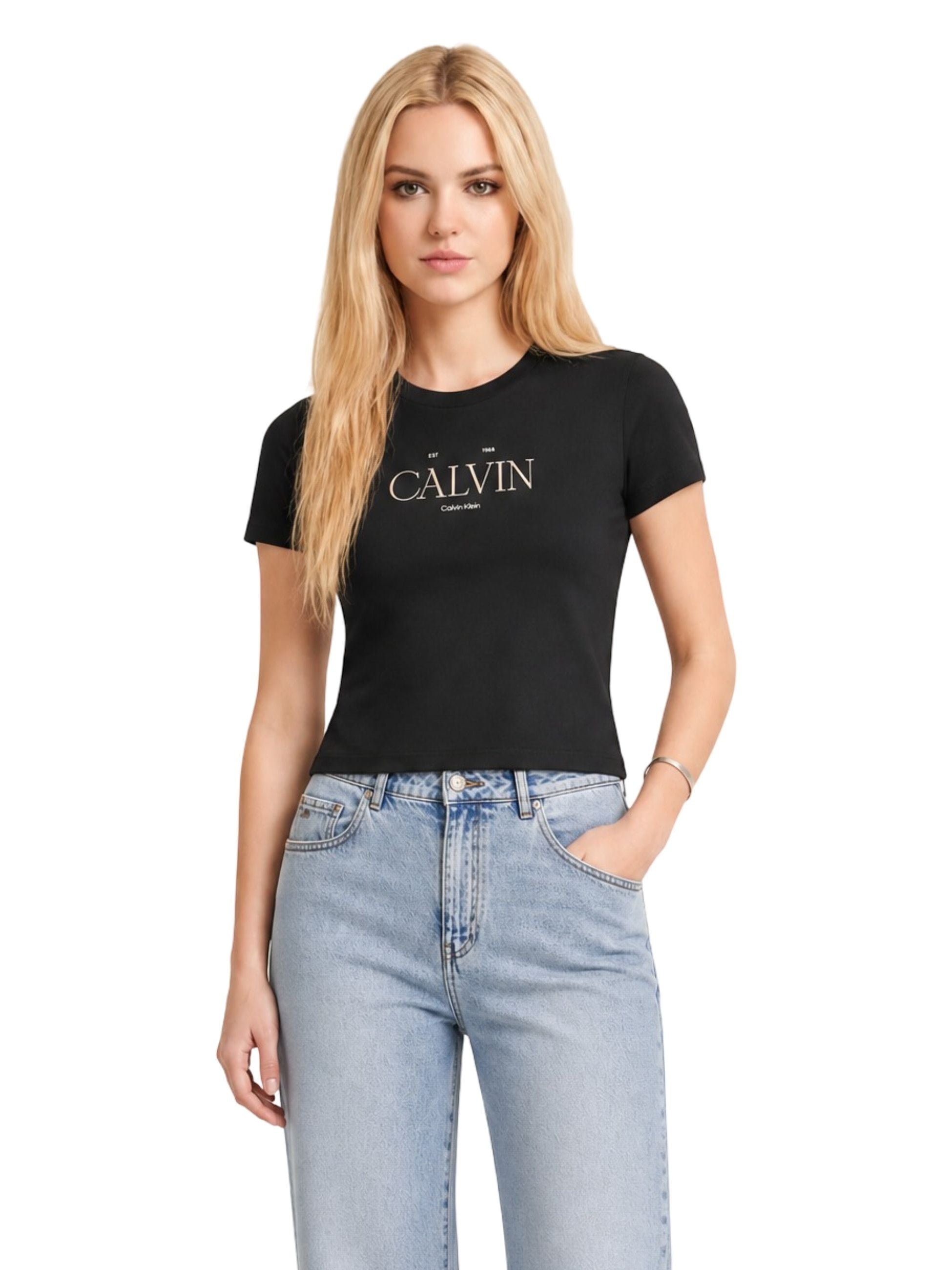 Calvin Klein Jeans · Тениска · Черен | DontMiss.bg