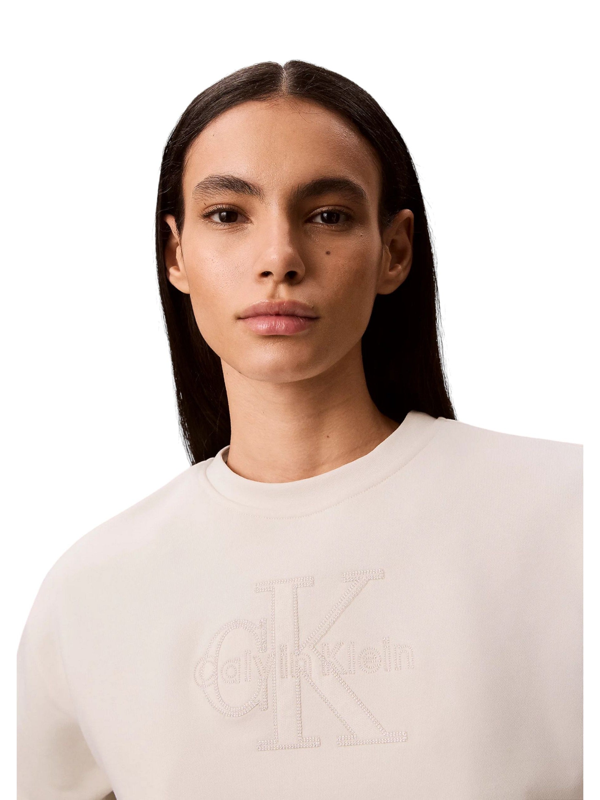 Calvin Klein Jeans · Суитшърт · Бял | DontMiss.bg