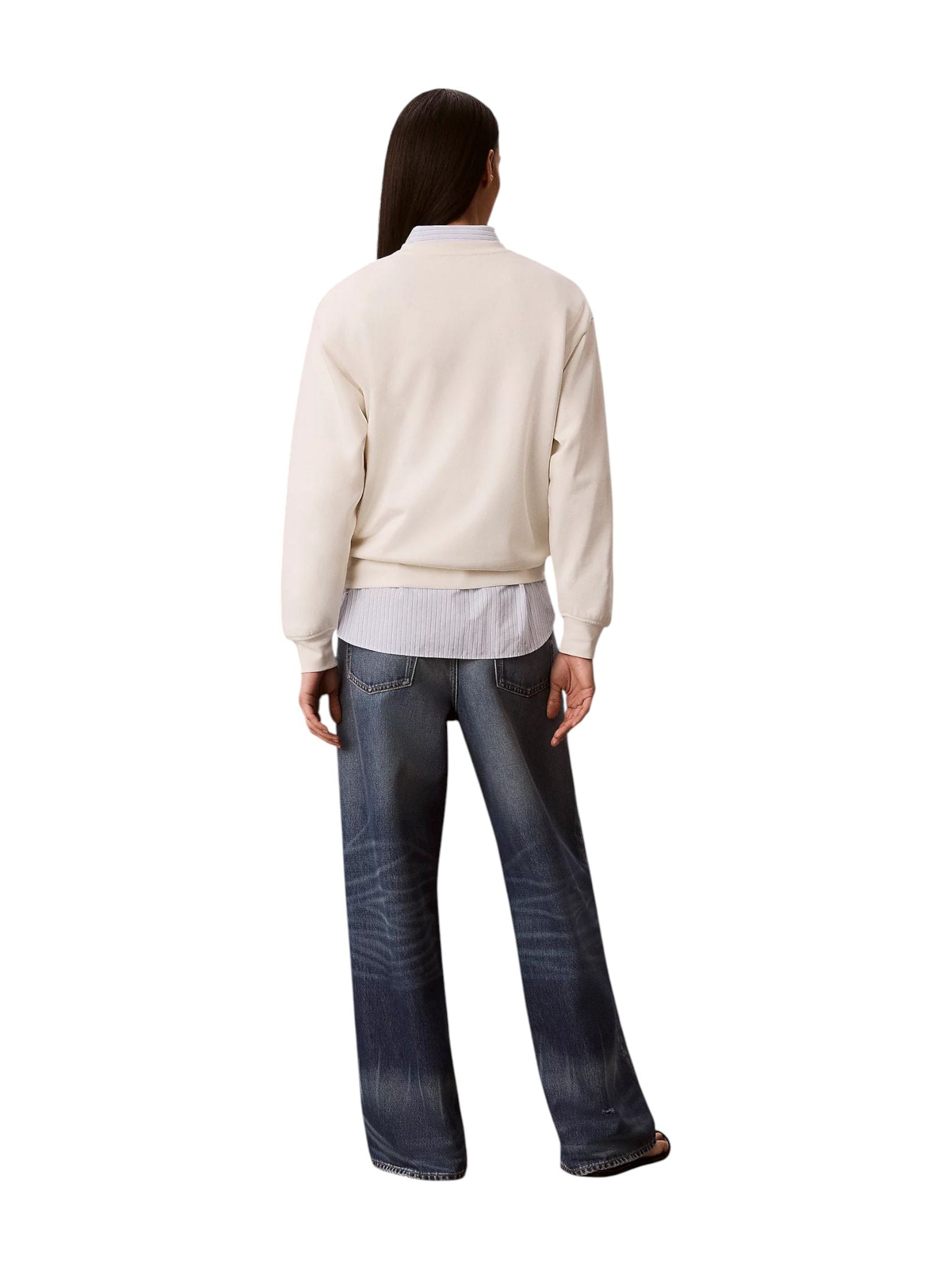 Calvin Klein Jeans · Суитшърт · Бял | DontMiss.bg