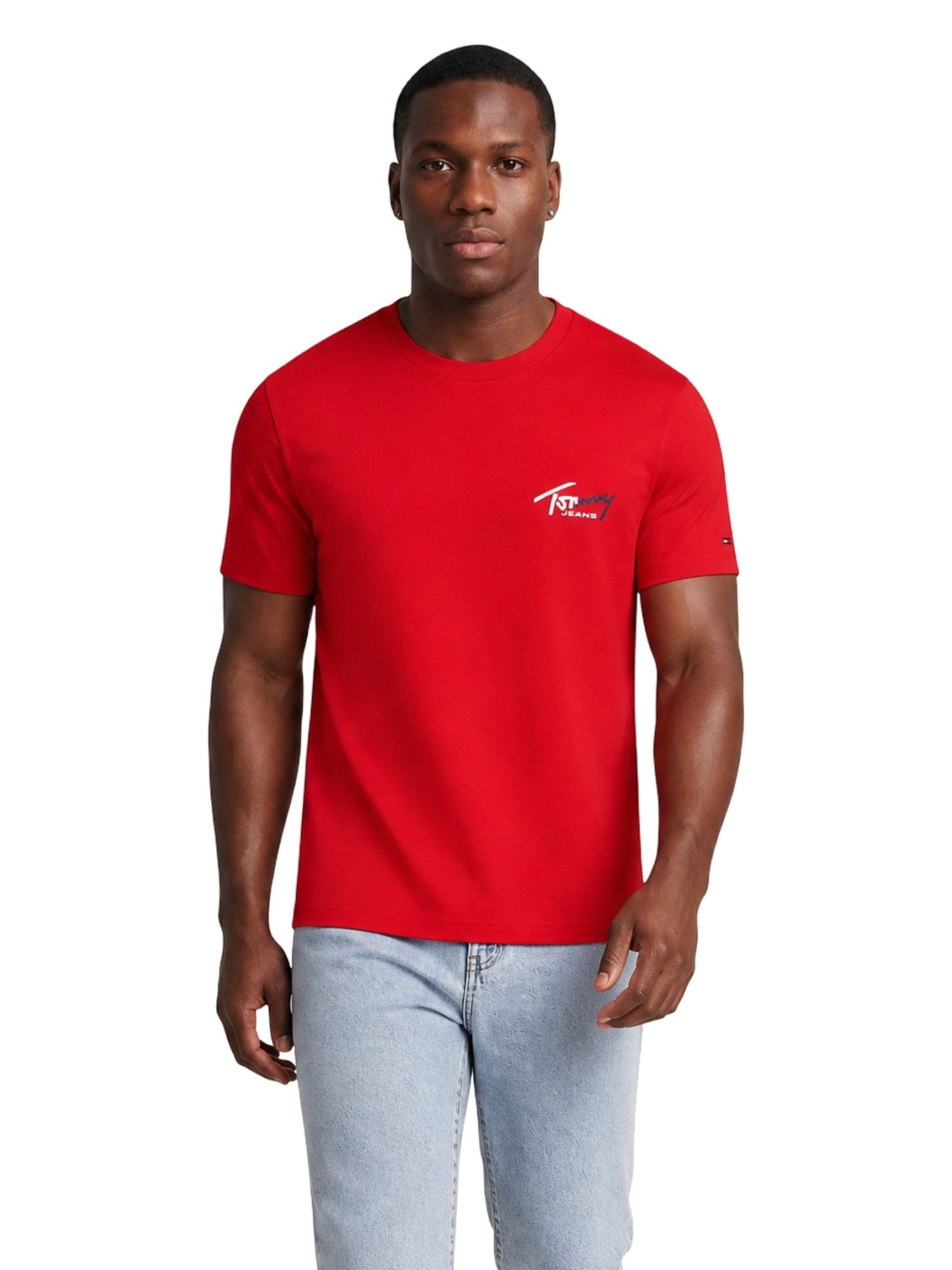 Tommy Jeans · Тениска · Червен | DontMiss.bg