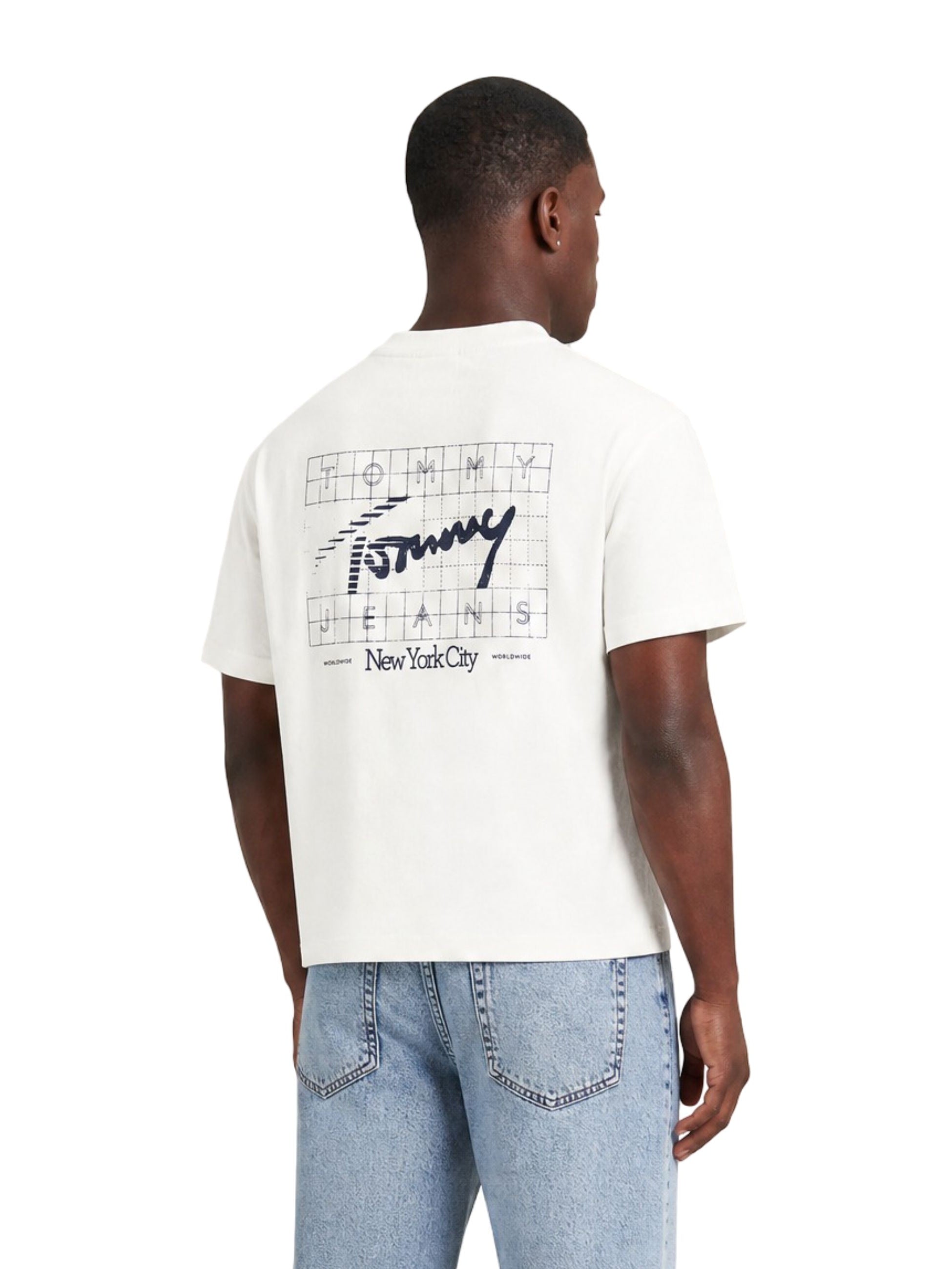 Tommy Jeans · Тениска · Бял | DontMiss.bg