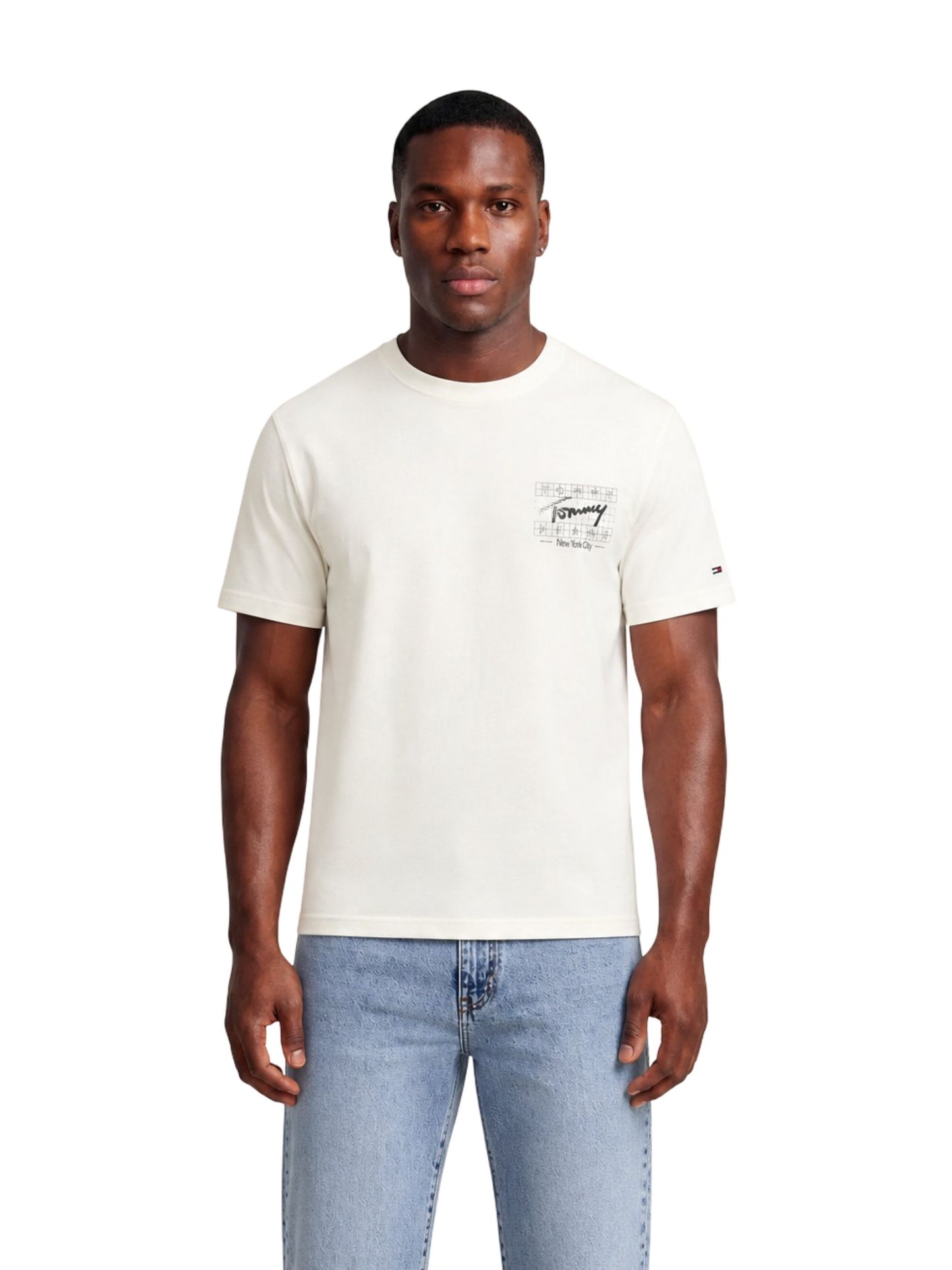 Tommy Jeans · Тениска · Бял | DontMiss.bg