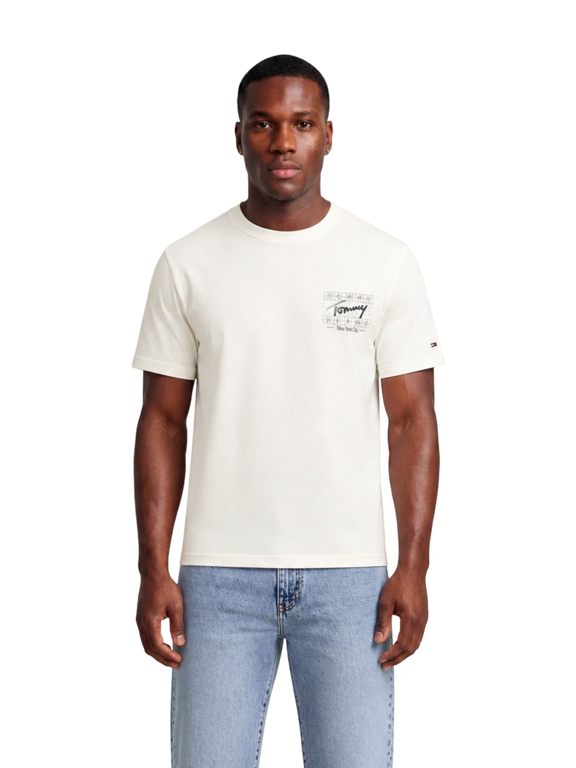 Tommy Jeans · Тениска · Бял | DontMiss.bg