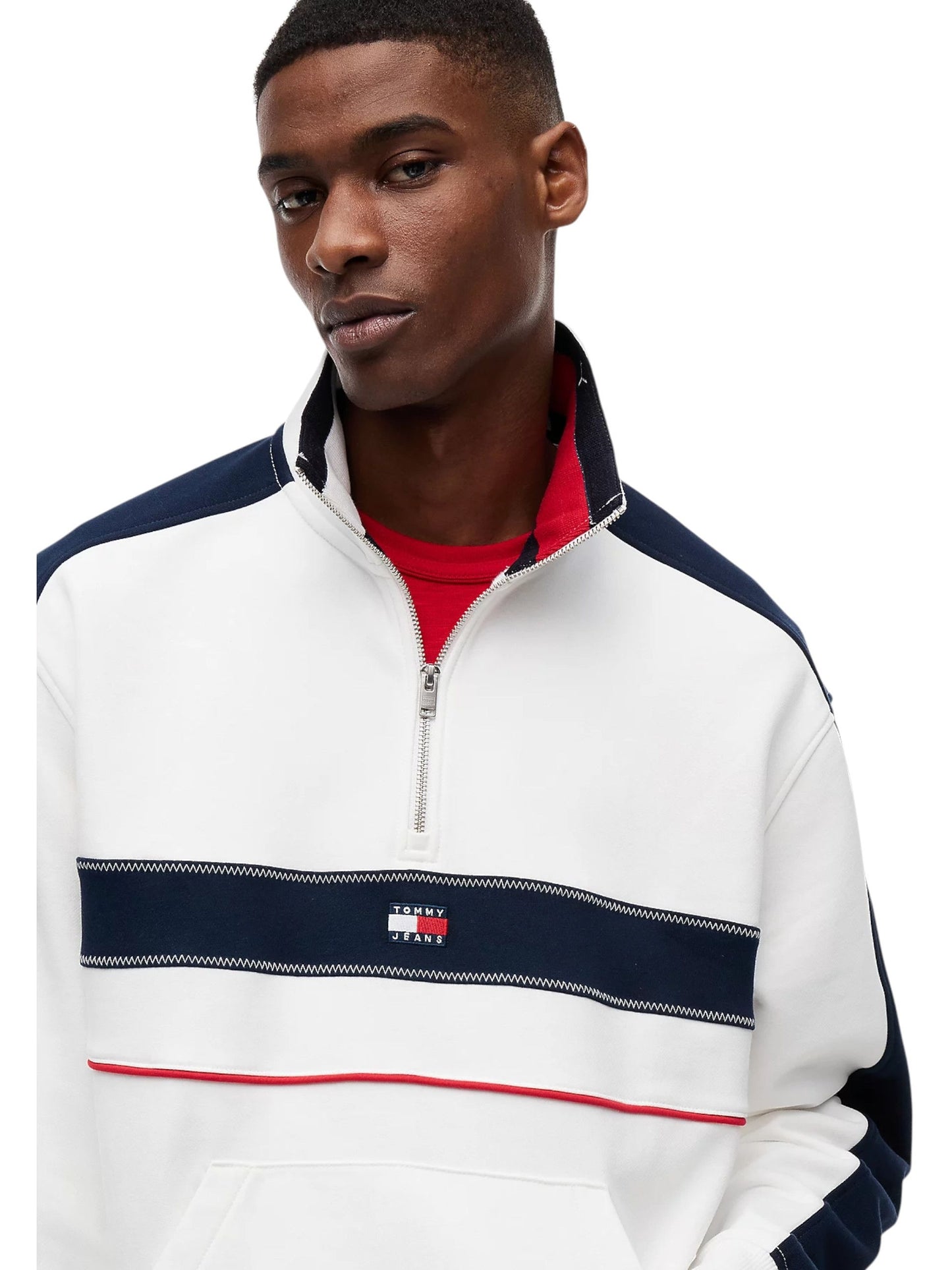 Tommy Jeans · Суитшърт · Бял | DontMiss.bg