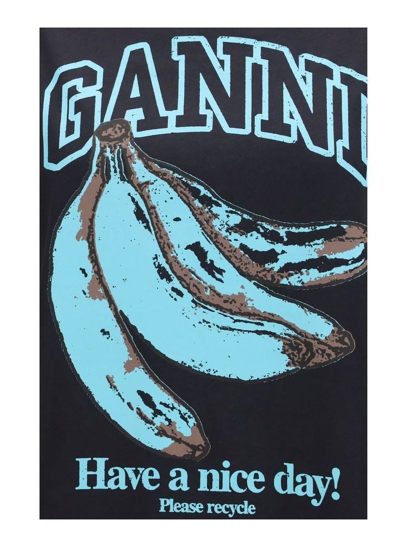 Ganni · Тениска · Черен | DontMiss.bg