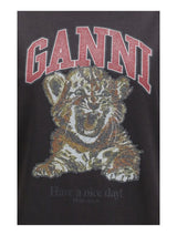 Ganni · Тениска · Черен | DontMiss.bg