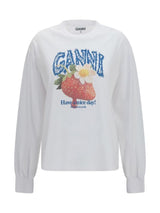 Ganni · Тениска · Бял | DontMiss.bg