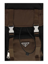 Brown Recycled Polyamide Backpack