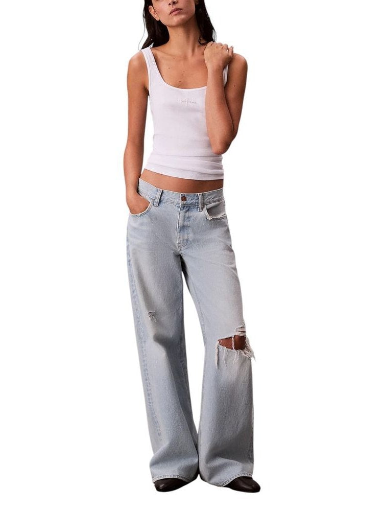 Calvin Klein Jeans · Потник · Бял | DontMiss.bg