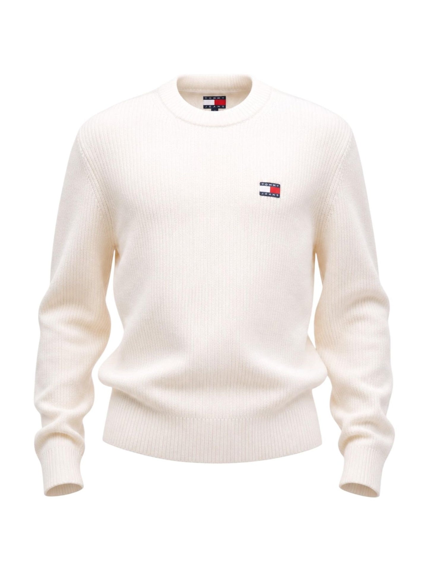 Tommy Jeans · Пуловер · Бял | DontMiss.bg