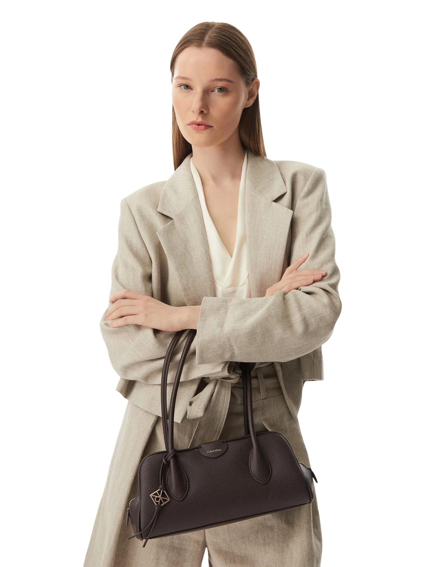 Calvin Klein · Дамска чанта · EMBLEM TRIO PEBBLE SHOULDER BAG | DontMiss.bg