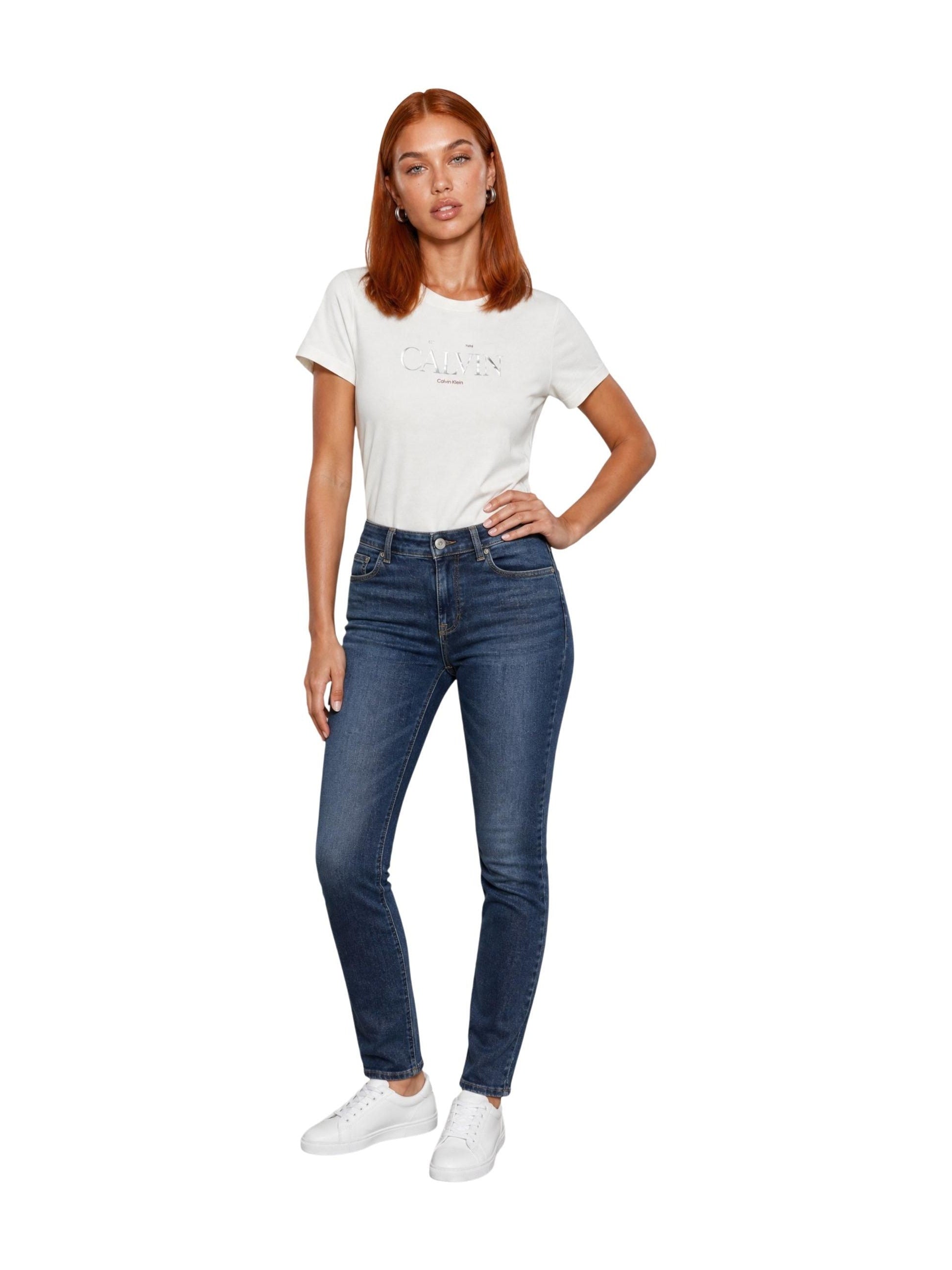 Calvin Klein Jeans · Тениска · Бял | DontMiss.bg