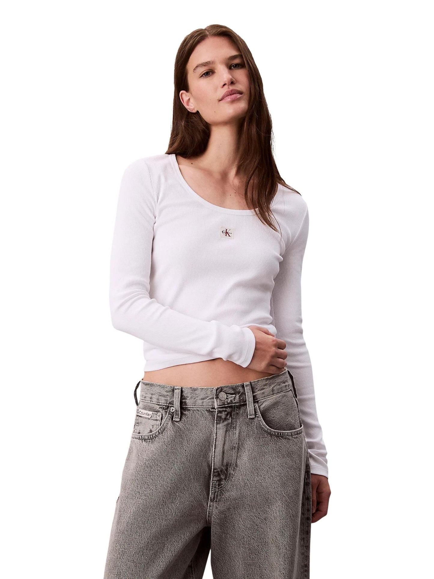 Calvin Klein Jeans · Тениска · Бял | DontMiss.bg