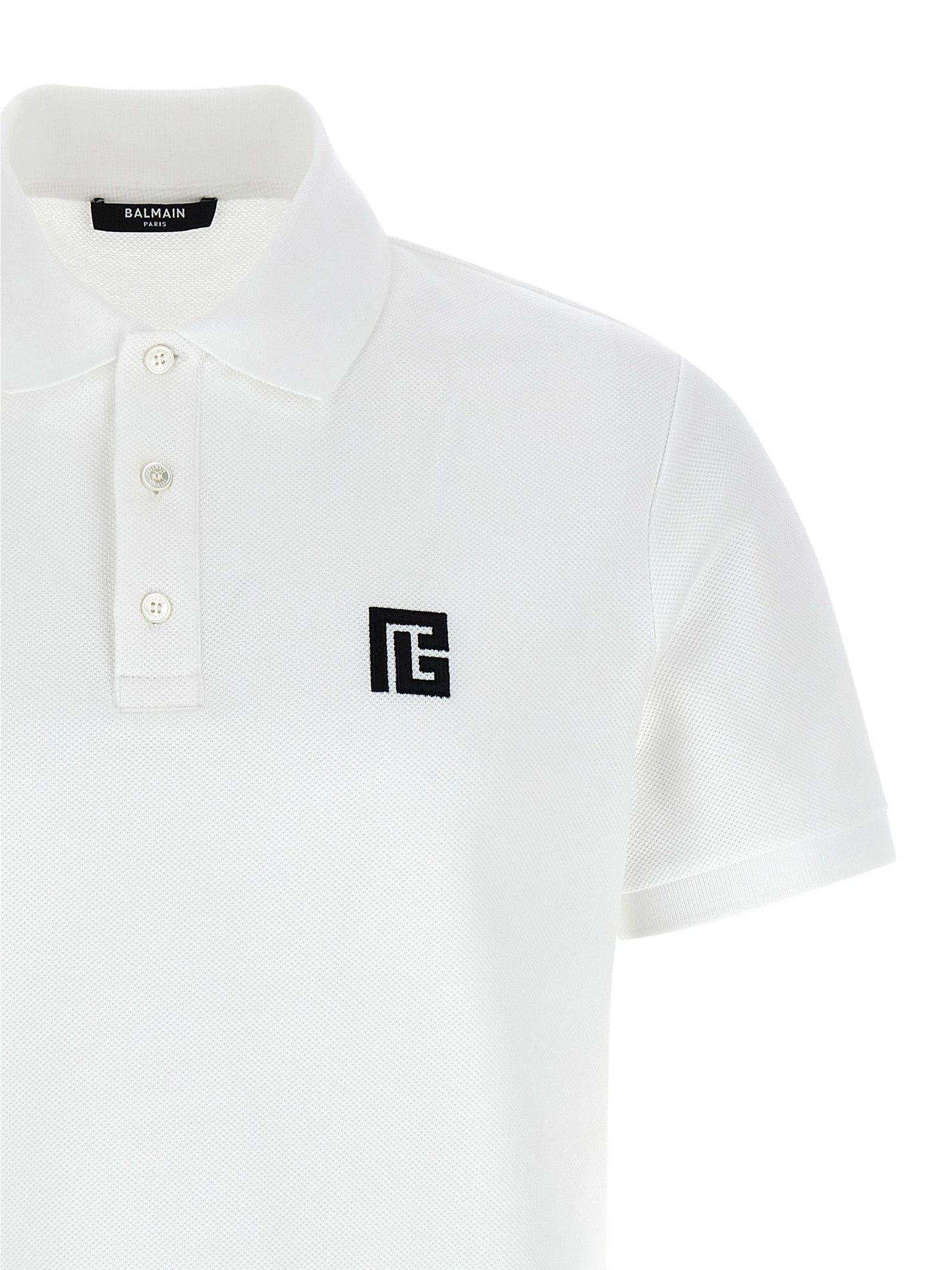 Balmain · Поло тениска · White/Black | DontMiss.bg