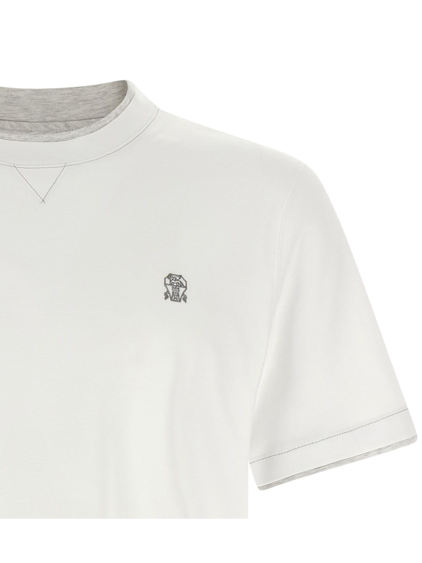 Brunello Cucinelli · Тениска · Бял | DontMiss.bg