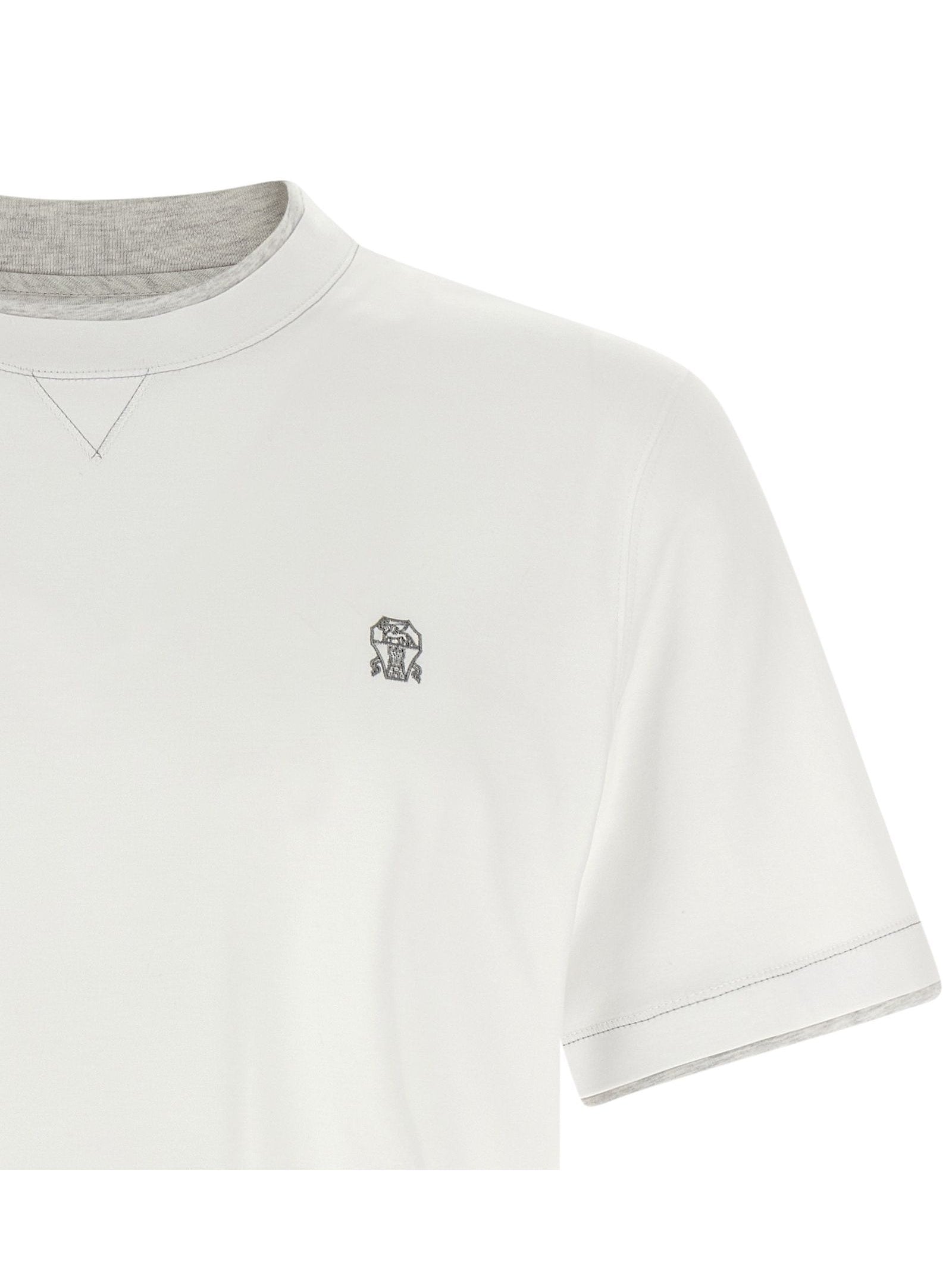 Brunello Cucinelli · Тениска · Бял | DontMiss.bg