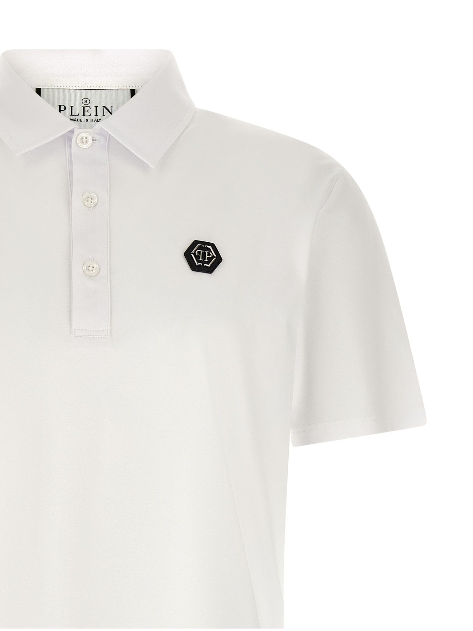 Поло тениска · Бял