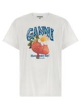 Ganni · Тениска · Бял | DontMiss.bg
