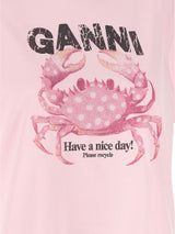 Ganni · Тениска · Розов | DontMiss.bg