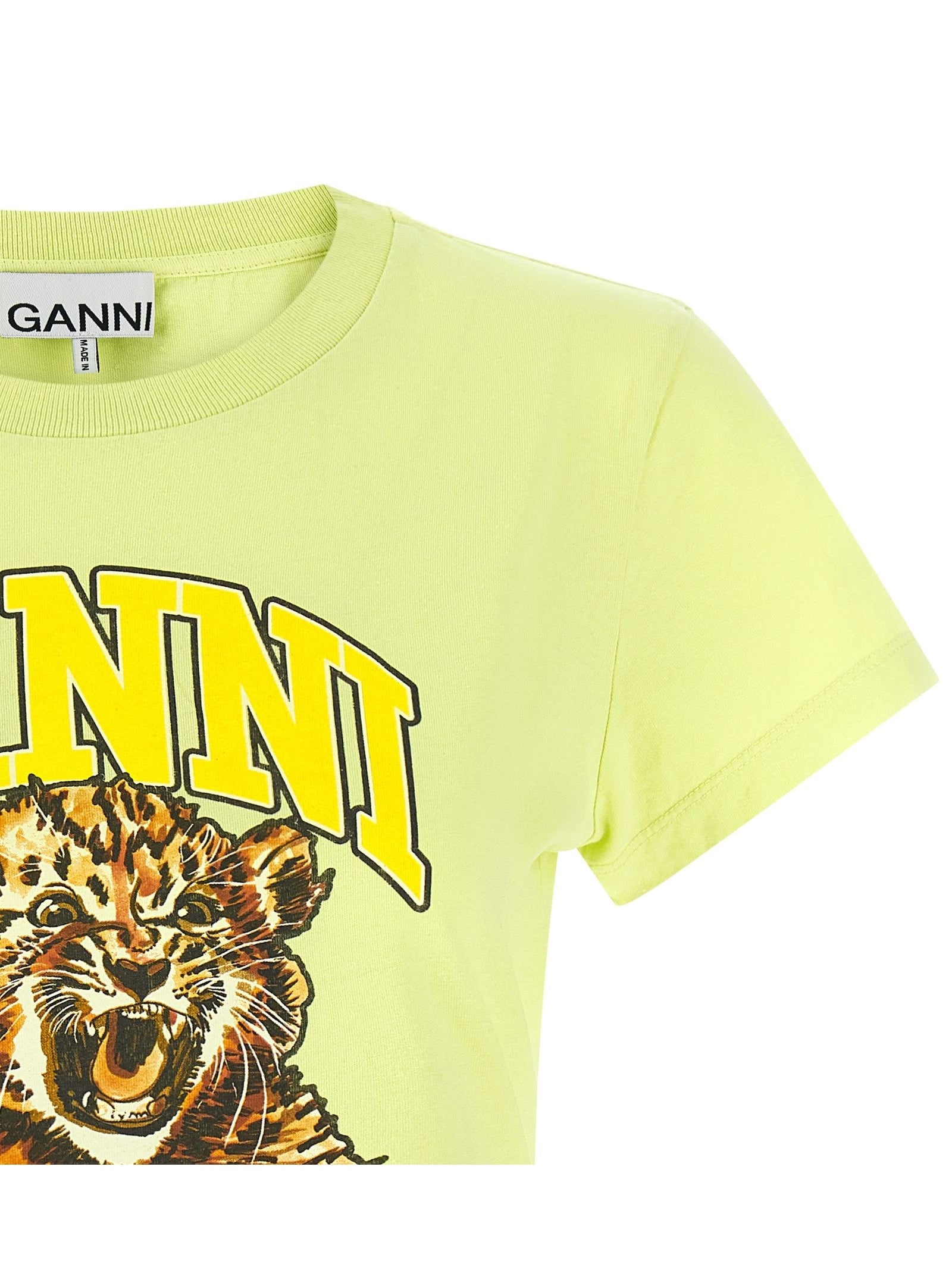 Ganni · Тениска · Зелен | DontMiss.bg