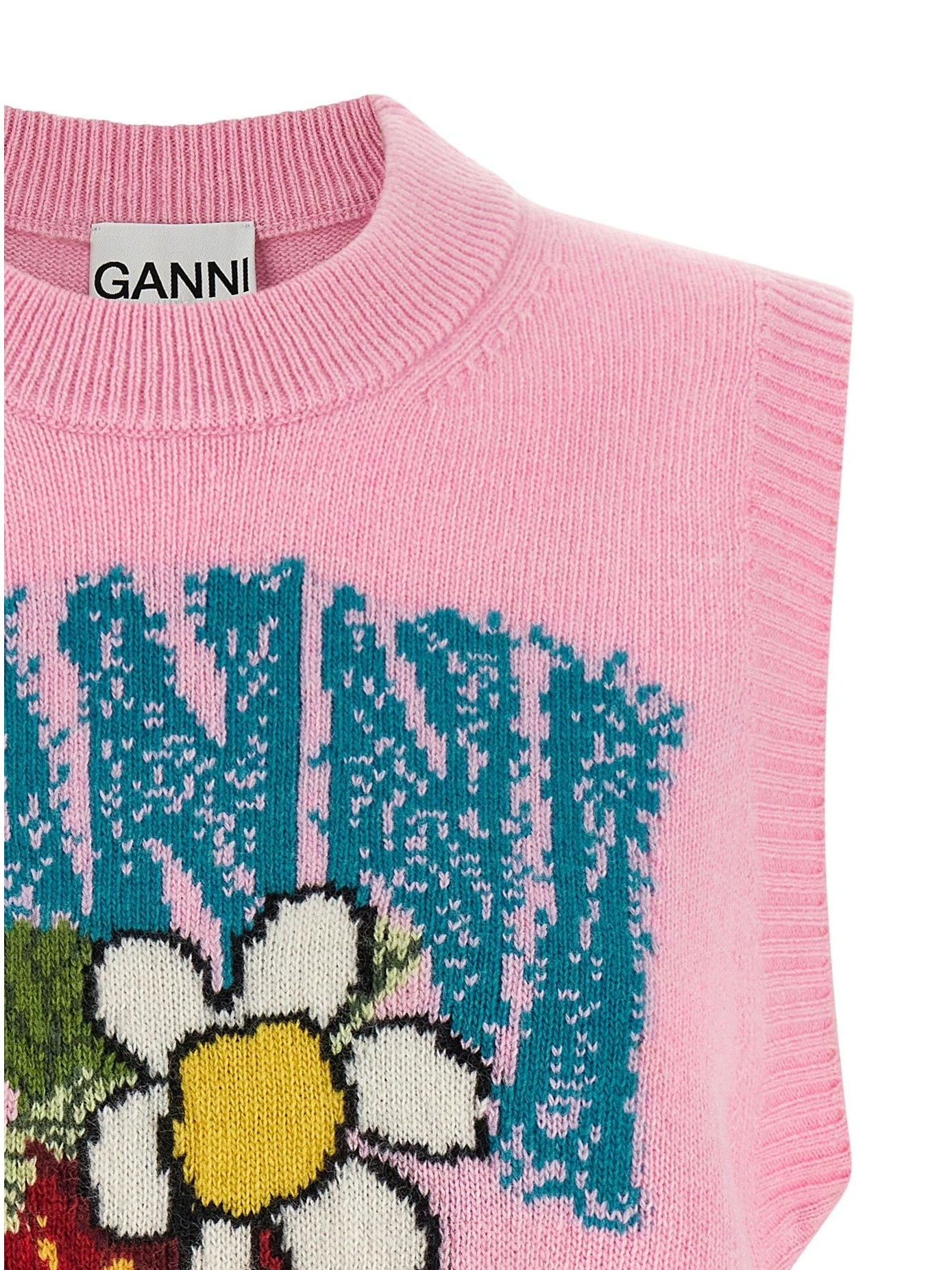 Ganni · Пуловер · Розов | DontMiss.bg