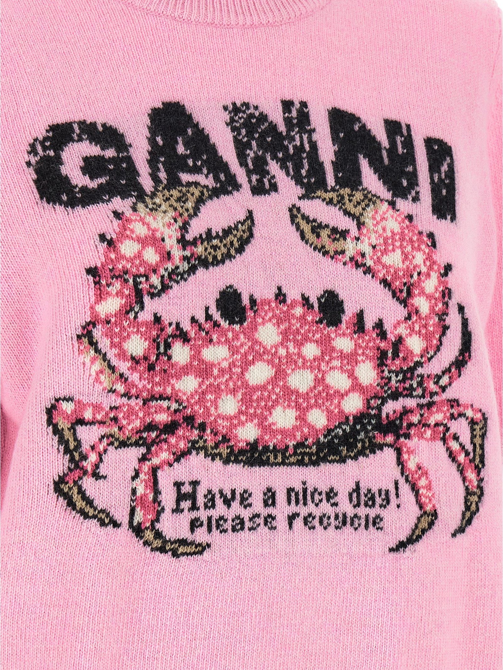 Ganni · Пуловер · Розов | DontMiss.bg
