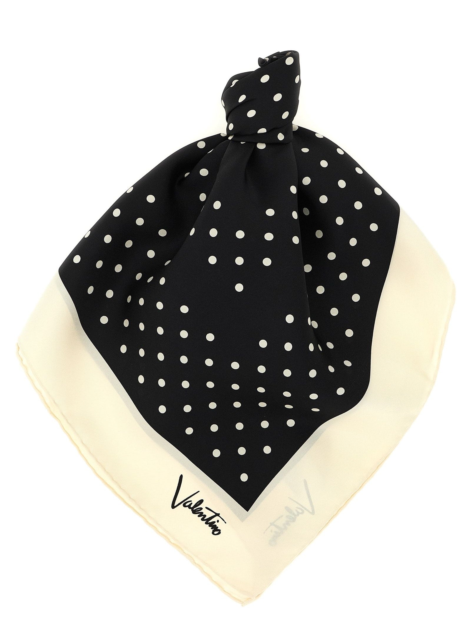 Valentino Garavani · Шал · White/Black | DontMiss.bg