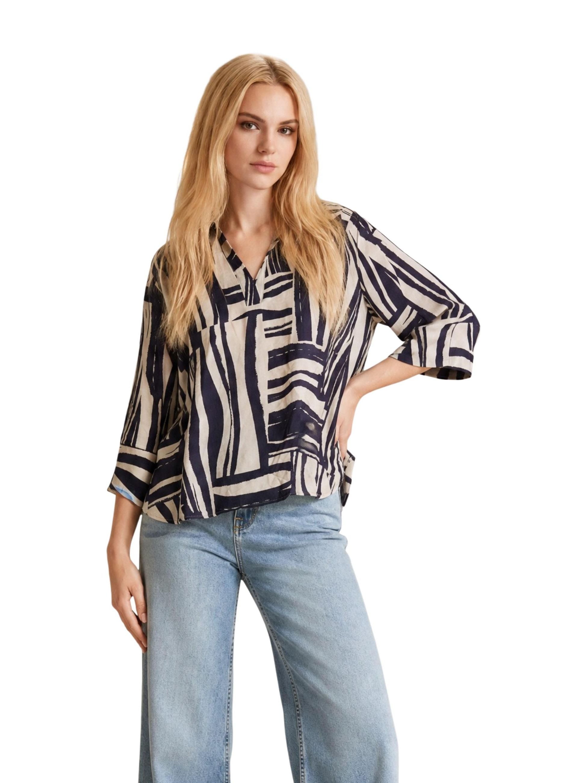 Jacqueline De Yong · Блуза · Jdypepper 3/4 V-Neck Collar Top Wvn Dia | DontMiss.bg
