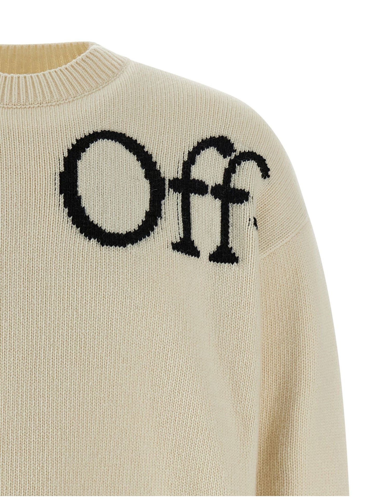 Off-White · Пуловер · White/Black | DontMiss.bg