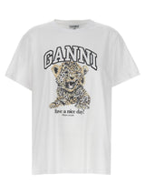 Ganni · Тениска · Бял | DontMiss.bg