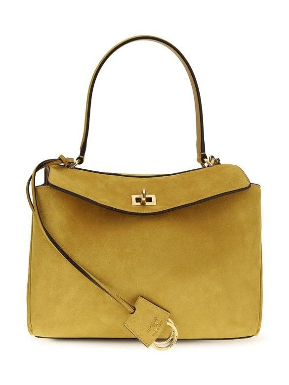 Beige Calf Leather Bos Taurus Handbag