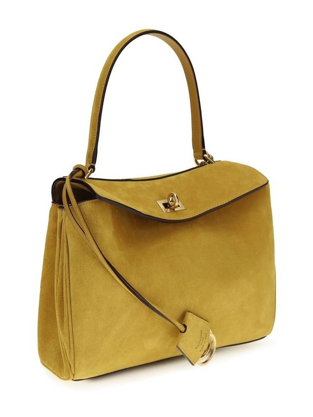 Beige Calf Leather Bos Taurus Handbag