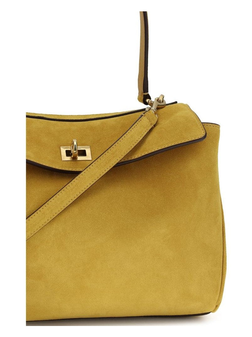 Beige Calf Leather Bos Taurus Handbag
