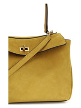 Beige Calf Leather Bos Taurus Handbag