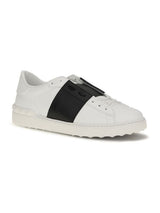 Blue Calf Leather Bos Taurus Low Top Sneakers
