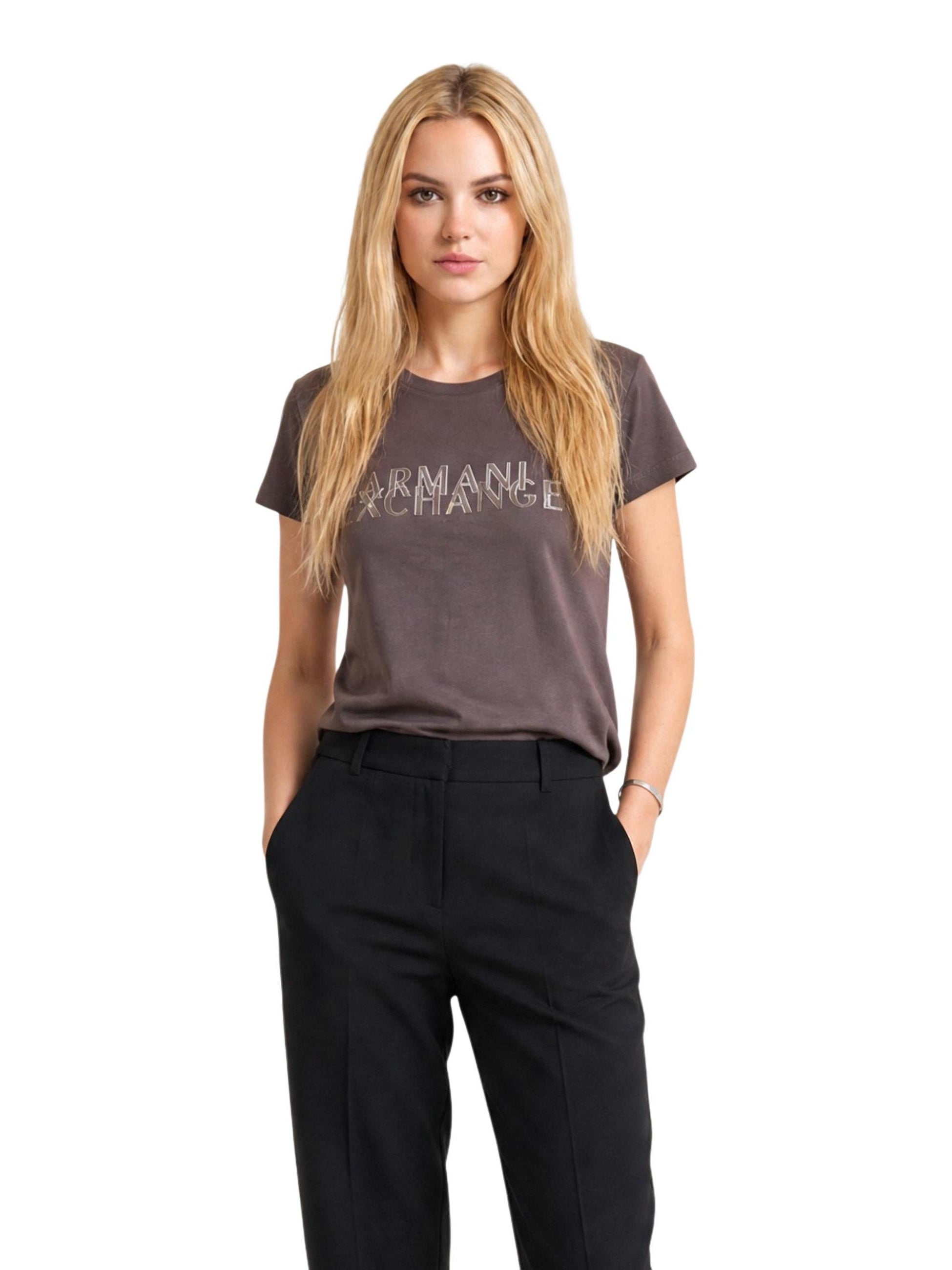 Armani Exchange · Тениска · Кафяв | DontMiss.bg