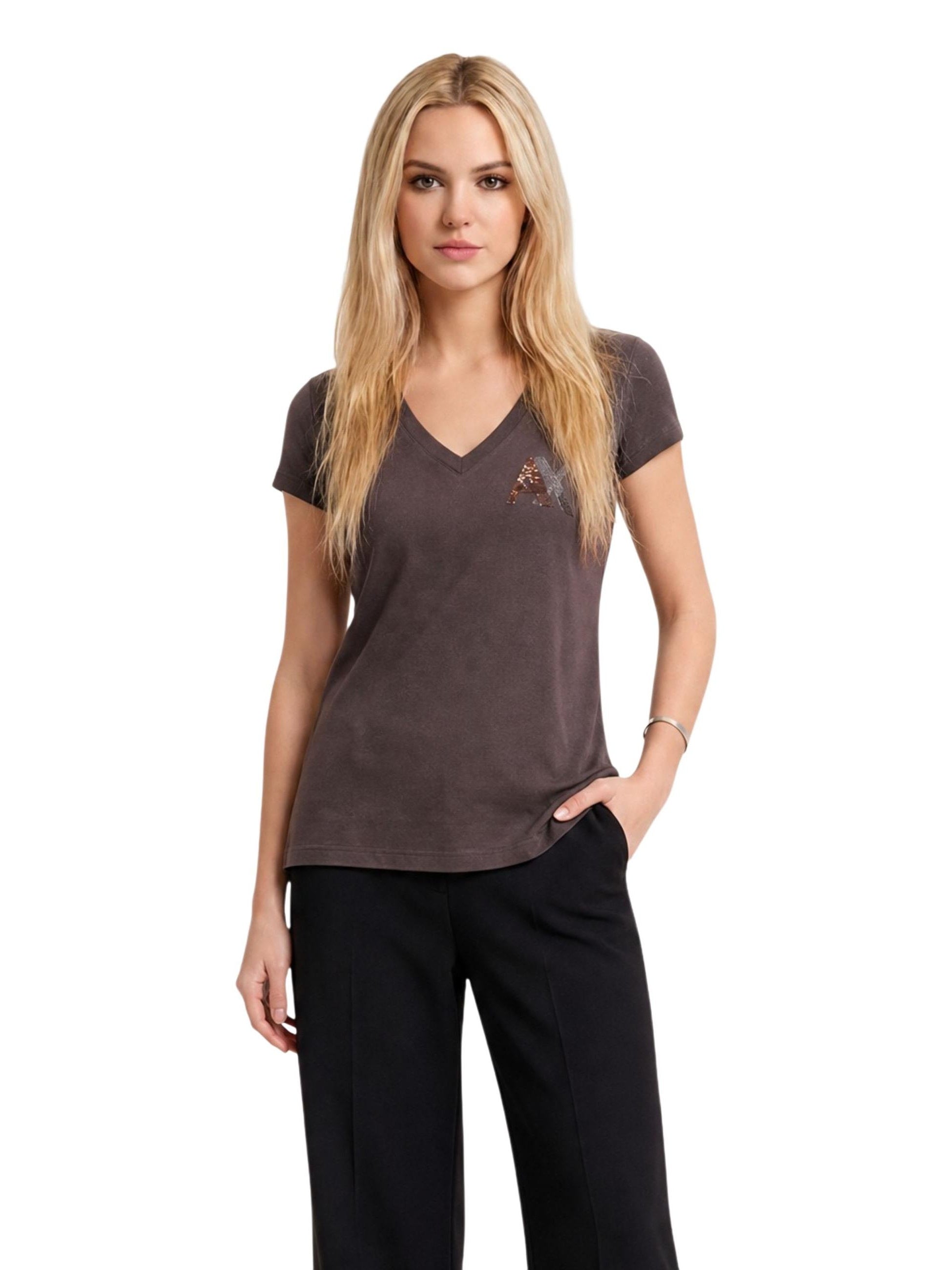 Armani Exchange · Тениска · Кафяв | DontMiss.bg