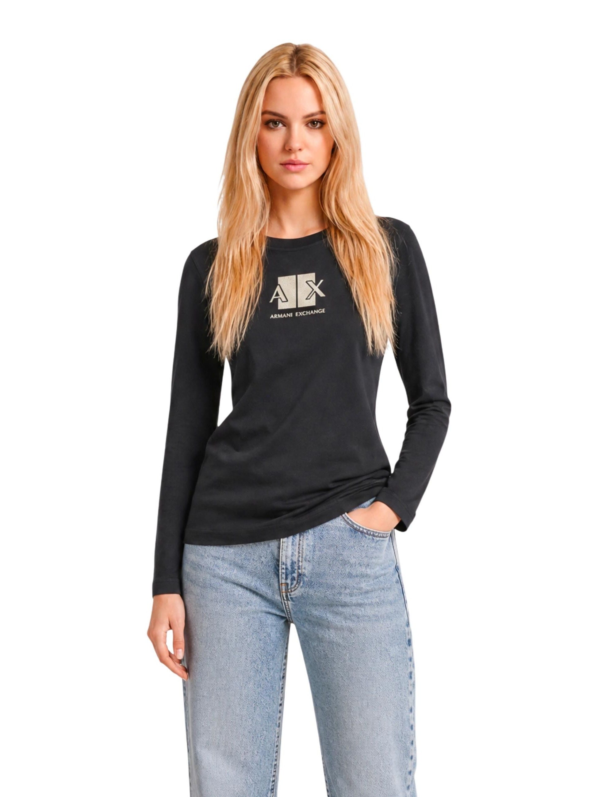 Armani Exchange · Тениска · Черен | DontMiss.bg