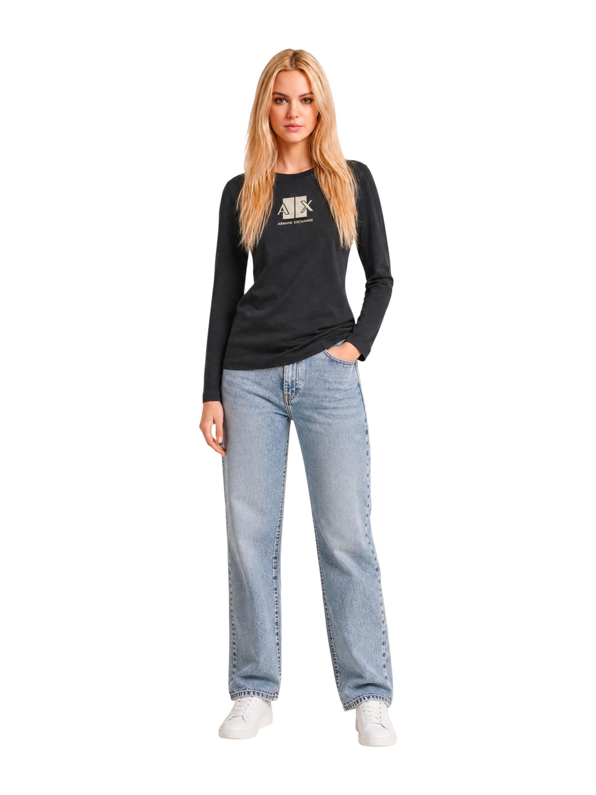 Armani Exchange · Тениска · Черен | DontMiss.bg
