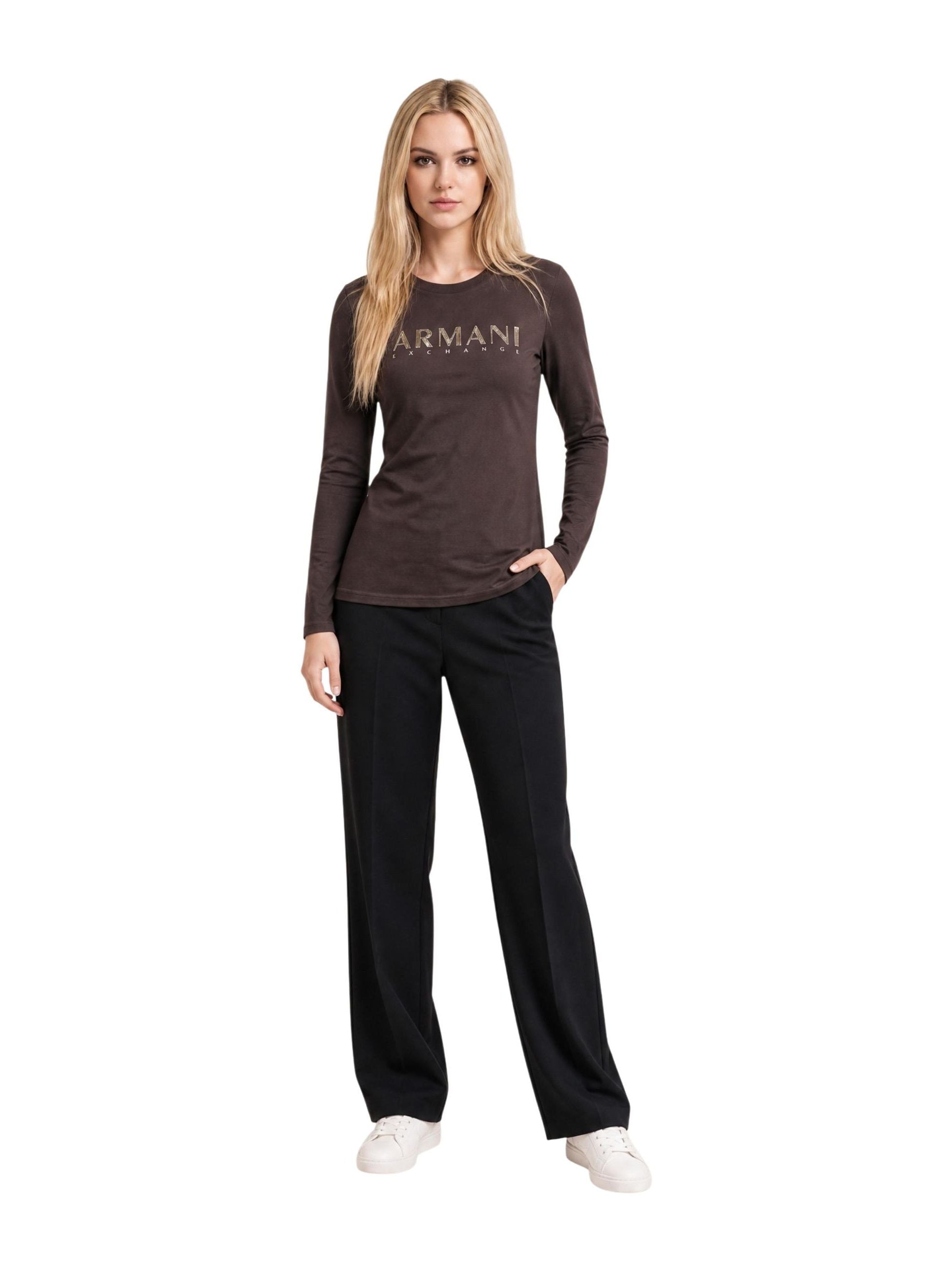Armani Exchange · Тениска · Кафяв | DontMiss.bg